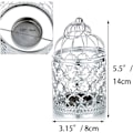 Miniatyrbillede 3 af 5: 2 stk. dekorative lanterne lys fuglebur metal hul ud deko