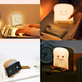 Miniatyrbilde 5 av 5: (Toast Play) Dekorative Toast Nattlys, Nattlampe med Celle