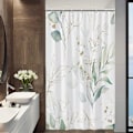 Miniatyrbillede 2 af 4: 120x180 cm, Eucalyptus bruseforhæng, grønt blad plante bruseforhæng