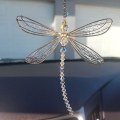 Pikkukuva 3 / 5: Dragonfly Crystal Suncatcher, sateenkaariprisma, riippuvat kristallit orn