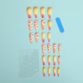 Pikkukuva 4 / 4: 24 Frosted Grapefruit Ballet Nails, Wearable False Nails, Manicur