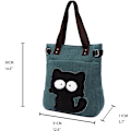 Miniatyrbilde 2 av 5: 1 stk Army Green Damemote Trendy Katt Skulder Bag