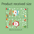 Miniatyrbild 5 av 5: Statisk UV Santa Claus Snowman Snowflake Väggdekor Jul De