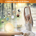 Miniatyrbild 3 av 5: Wake Up Light LED Morgonljus Väckarklocka Sänglampa 20 Brigh