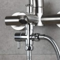 Miniatyrbilde 3 av 5: Solid Messing 3-veis Ventil G1/2\" Hånddusj Dusjkomponenter Unive