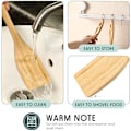 Miniatyrbild 4 av 5: Träspade för matlagning 13 tum Träwok Spatelvändare för non-stick köksredskap Värmebeständig Bambu Köksredskap Set