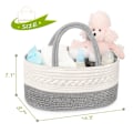Miniatyrbilde 2 av 4: Bleiekurv-arrangør for babygutt - Bleiekurv i bomullsrep, Di