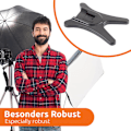 Miniatyrbillede 3 af 5: 2X Flash-beslag med indbygget universal 1/4 tommer stativ til hot sh