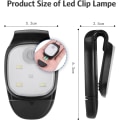 Pikkukuva 2 / 5: Juoksijoiden juoksuvalo, USB-ladattava LED-juoksuvalo