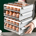 Miniatyrbilde 3 av 5: Eggbeholder, plastskål, dobbelt lag, for kjøleskap, egg