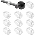 Miniatyrbilde 1 av 5: Dørstoppere 10 stk PVC Dørhåndtak Stopper Dørbuffer Silikon