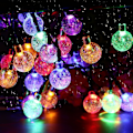 Miniatyrbillede 1 af 5: LED Udendørs Lyskæde Multi-farvede Krystalkugle Fe Lys