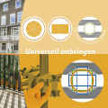 Miniatyrbillede 5 af 5: 4smile Parasol til altanrækværk - til rektangulære parasoller