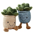 Miniatyrbillede 2 af 5: Realistiske sukkulent planter plys legetøj ornamenter potteplanter Pil