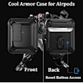 Miniatyrbild 3 av 5: Airpods Case Cover, [Secure Lock] AirPod Protective Case Herr Dam