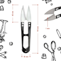Miniatyrbillede 3 af 5: 4x Professionelle rustfrie stålsyningssakse - Lille universal