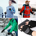 Miniatyrbillede 5 af 5: Størrelse M, Vinter Fleece Fingerless Handsker, Vindtætte Varme Handsker