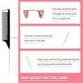 Pikkukuva 4 / 5: 3-osainen hiusharjasarja Provocative Hairbrush Mouse Tail Comb Edge