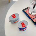 Miniatyrbillede 5 af 5: Silikonetui til AirPod 2/1 med madmønster, sødt sjovt 3D