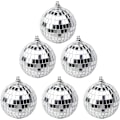 Miniatyrbillede 1 af 5: 6 stk. Discokugler Spejl Sølv Discokugler, 70'er Disco Craze Disco