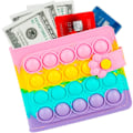 Miniatyrbillede 2 af 5: Pop Purse Tegnebog Taske Til Piger Kvinder Fidget Pops Poppet It Cute M