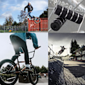 Pikkukuva 3 / 5: BMX-tapit, pyörätapit, MTB-tapit, BMX-pyörän lisävaruste（musta）