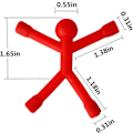 Miniatyrbild 3 av 5: 10 st kylskåpsmagneter, Novelty Mini Man Flexibla Kylskåpsmagneter, C