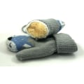 Miniatyrbillede 3 af 3: Varme, tykke strikkede fingerløse handsker til småbørn med snor til børn i alderen 1-3 år (grå)