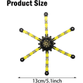 Miniatyrbilde 2 av 5: 3-pak Fidget Spinners, Transformerbare Fingertip Spinners, Morsomme Sen