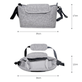 Miniatyrbillede 3 af 5: Baby Stroller Organizer Taske Mummy Blepose Taske Krog Baby Vogn L