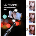Miniatyrbillede 2 af 5: Selfie Stick Tripod med Fill Light, 40\" Udtrækkelig Mobiltelefon Tri