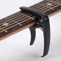Miniatyrbild 1 av 5: Gitarr Capo - Svart Aluminium Capo för Elgitarr Ukulele Bas