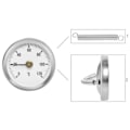Miniatyrbild 2 av 5: Kontakttermometer 0-120°C - Termometer Silver