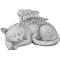 Miniatyrbillede 2 af 3: Katteengel æresstatue gravsten 15*5*6cm polyresin antik sten dekorere din have og soveværelse
