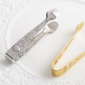 Miniatyrbilde 4 av 4: Mini serveringstenger, 4 tommers rose rustfritt stål sukkerbittenger,