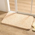 Miniatyrbild 1 av 3: Extra tjock halkfri badrumsmatta mikrofiber duschabsorberande matta för maskinbadrum 40x60cm (Beige)