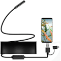 Miniatyrbilde 1 av 5: Borescope, Android OTG 5m Vanntett HD Video Snake Borescope Ins