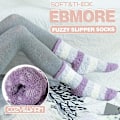 Miniatyrbilde 3 av 5: 6 par kvinners fluffy sokker koselige fleece seng tøfler plysj hytte wa