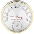 Miniatyrbild 1 av 3: 2 i 1 Hygrotermograf Termometer för Bastu, Bastutillbehör för Hem, Kontor, Verkstäder, Skolor, Marknader, Lager