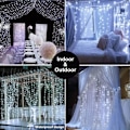 Pikkukuva 2 / 3: Verhovalo USB-käyttöinen 3m x 3m 300 LED jouluvalot valkoinen