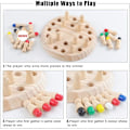 Miniatyrbillede 2 af 5: Træ Memory Match Stick Skakspil, Hirger Farve Memory Skak,
