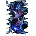 Miniatyrbilde 3 av 5: Galaxy Veggklistremer Fjernbare Rom Gulv Klistremer Magisk Kunst 3D M