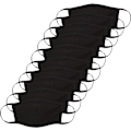 Miniatyrbild 1 av 5: Återanvändbara masker, 100 % bomullsblandning för vuxna, svart, one size
