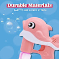 Miniatyrbillede 3 af 5: 2 Bubble Guns Kit Hval Automatisk Boble Maskine Blæser Maskine wit