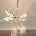 Pikkukuva 2 / 5: Dragonfly Crystal Suncatcher, sateenkaariprisma, riippuvat kristallit orn