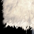 Miniatyrbillede 5 af 5: Fjerlampe Hvid Sengebordslampe Fjer Lampskærm Bord