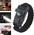 Multifunktionell armbandskompass Paracord armband Överlevnadsarmband