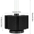Miniatyrbilde 3 av 5: Filter Mesh Beskyttelse, 1 Stykke Akvarium Luftfilter, Akvarium Bio