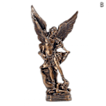 Miniatyrbillede 1 af 5: Statue Michael Ærkeenglen St Skulptur Figurer Religiøs Kat