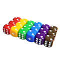 Miniatyrbillede 1 af 4: 100-pack Dice / Dice - Six-sided for Party/Game/Puzzle multi-colo